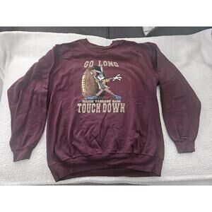 Vintage Looney Tunes Bugs Bunny 1990s Crewneck Sweatshirt Football Adult XXL‎